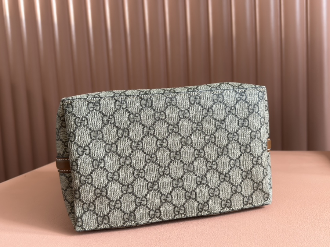 Gucci GG Emblem Beige GG canvas with brown leather crossbody everyday