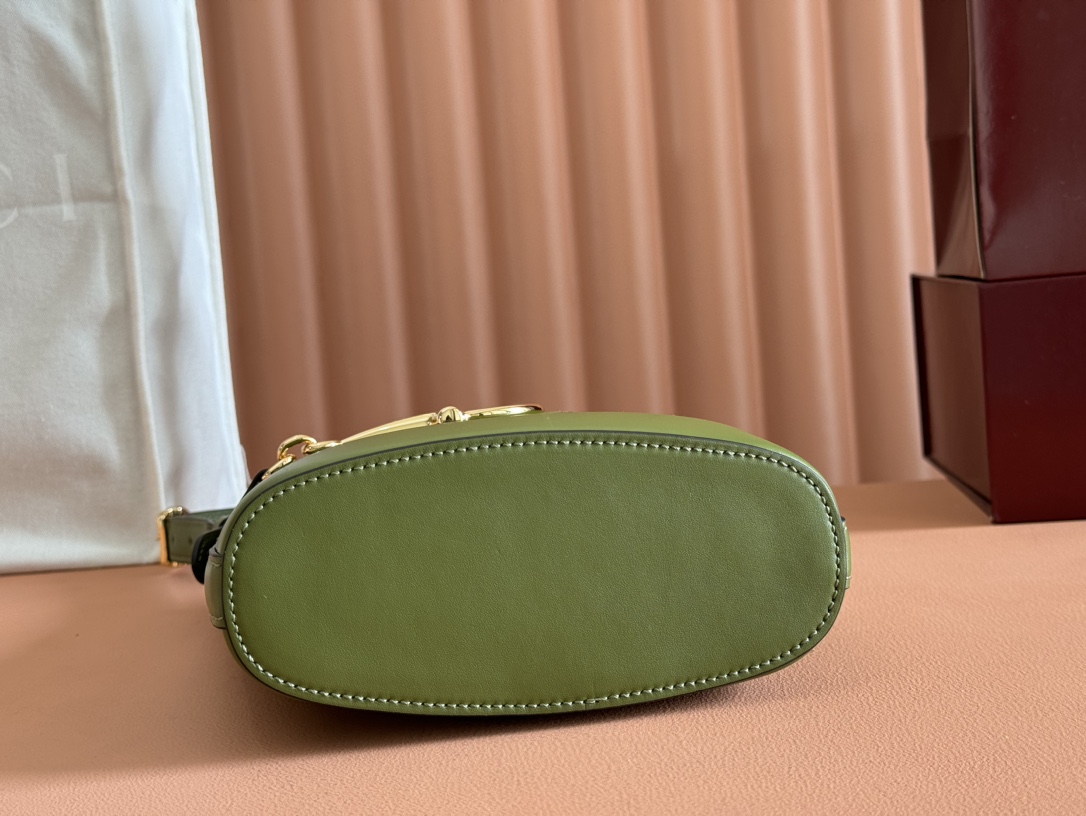 Gucci 1955 Horsebit Bucket Bag Olive Green mini shoulder everyday