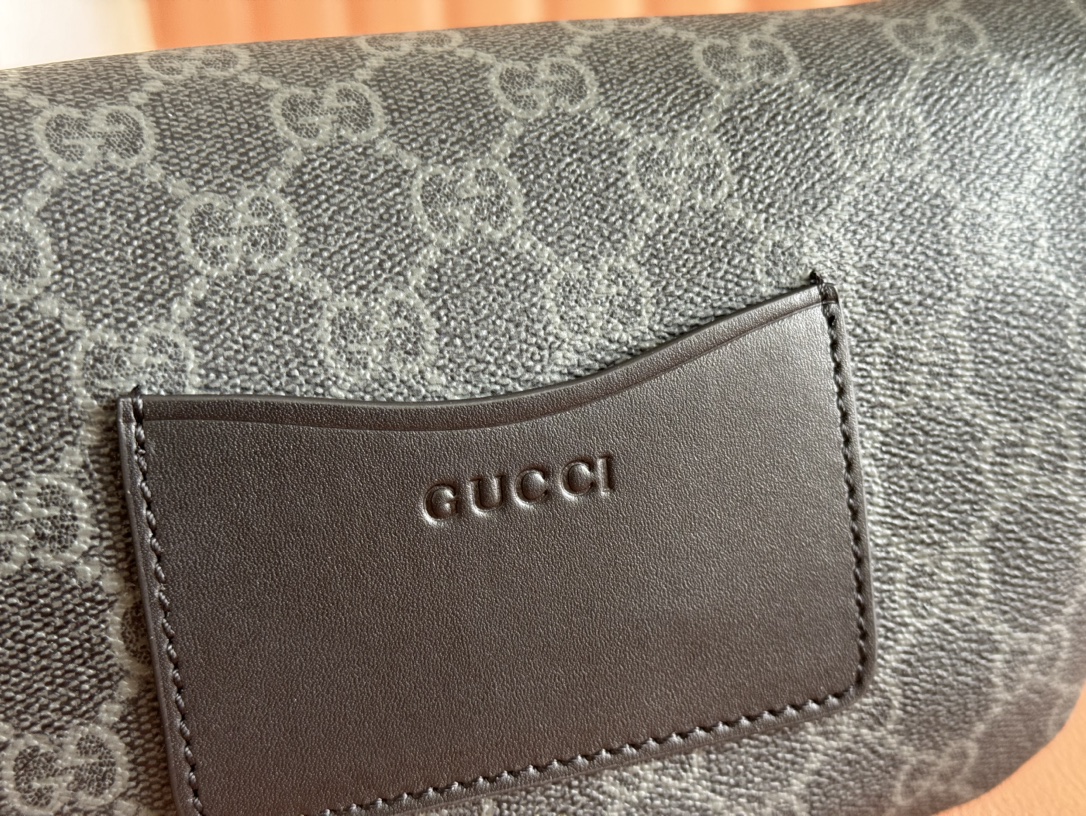 Gucci Monogram Belt Bag - Black Coated Fabric, Leather Trim 7 i1743147625 5029 1
