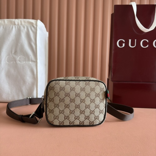Gucci Beige Canvas Crossbody Bag with GG Motif and Web Detail - Stylish and Compact 1 Gucci Beige Canvas Crossbody Bag with GG Motif and Web Detail - Stylish and Compact