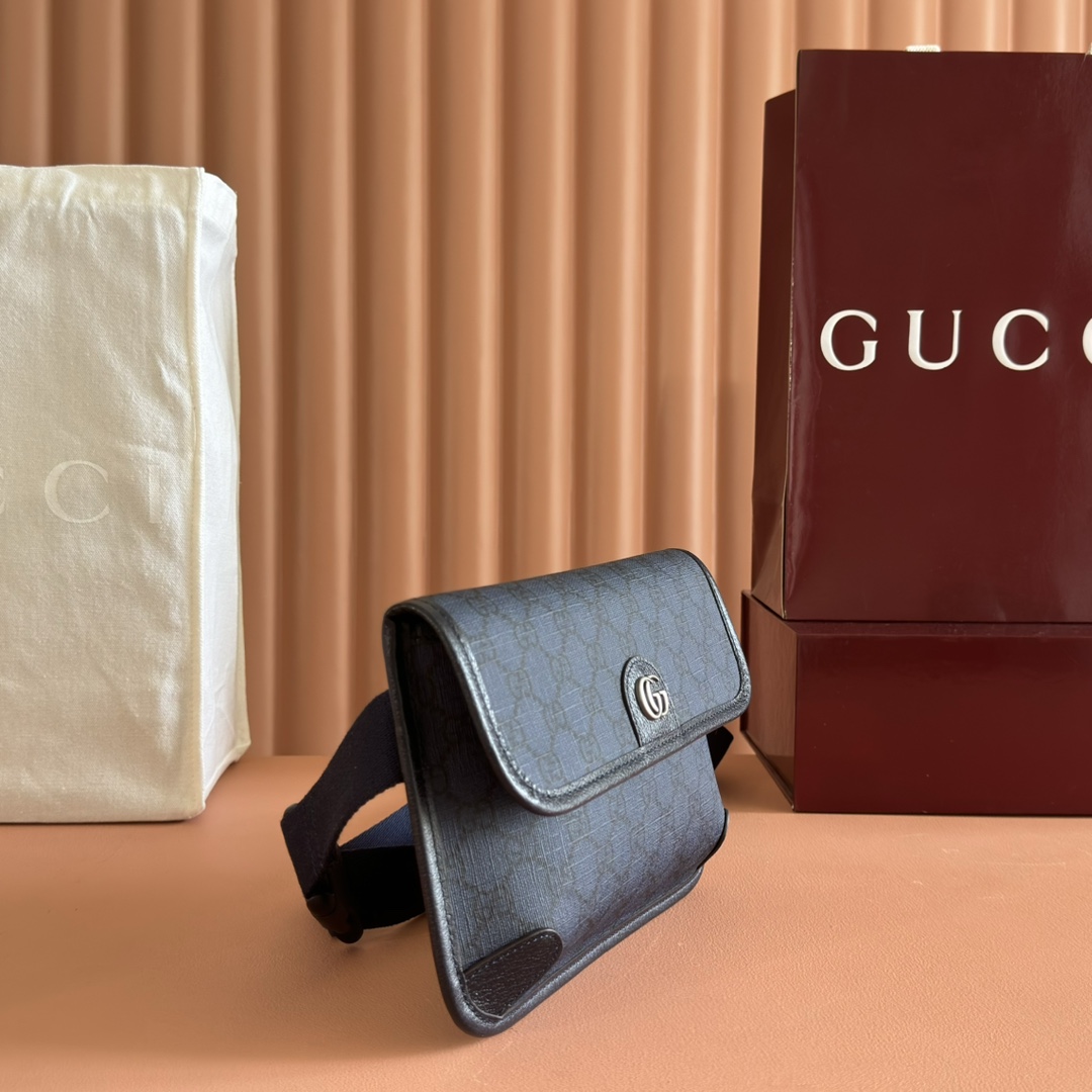 Gucci Ophidia GG GG Supreme navy crossbody