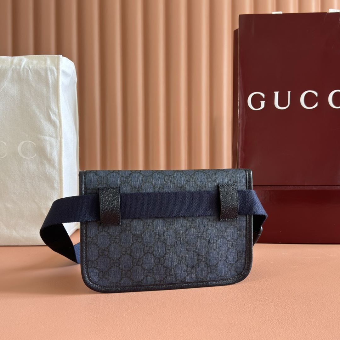 Gucci Ophidia GG GG Supreme navy crossbody