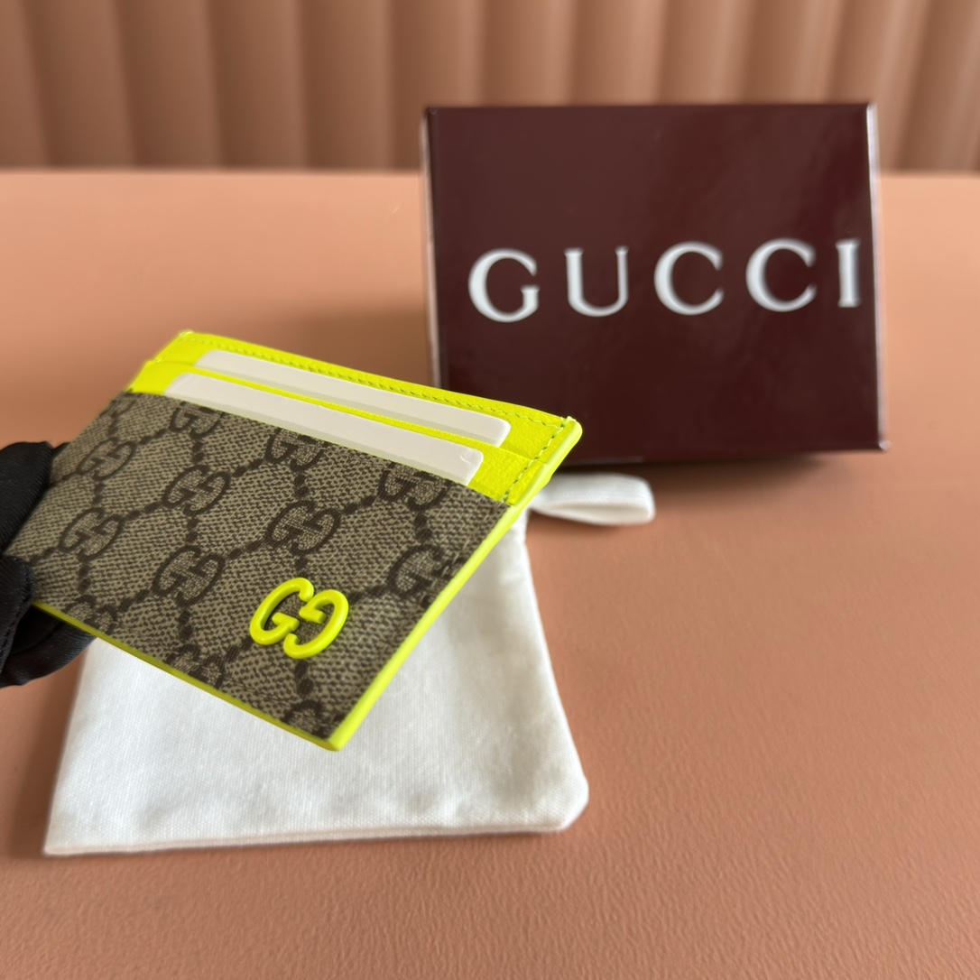 Gucci GG Supreme canvas with neon yellow trim everyday