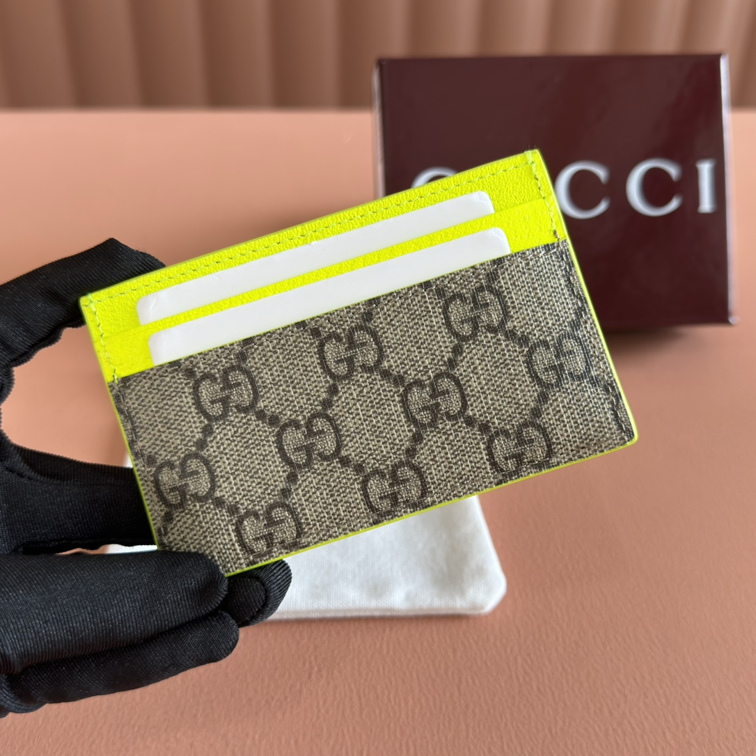 Gucci GG Supreme canvas with neon yellow trim everyday