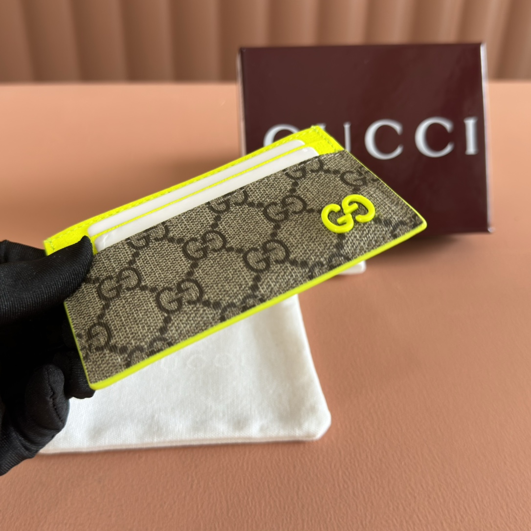 Gucci GG Supreme canvas with neon yellow trim everyday