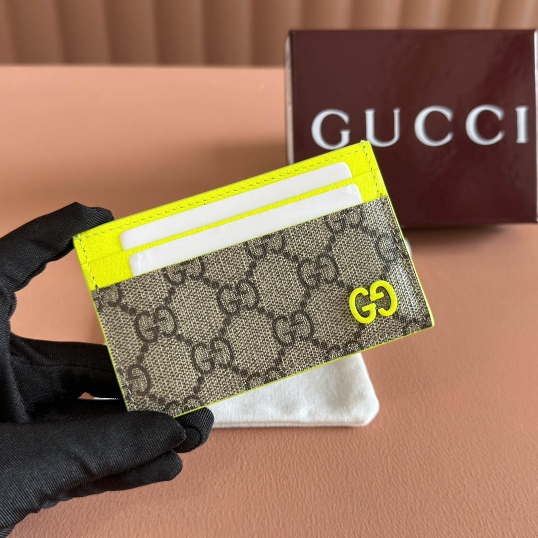 Gucci GG Supreme canvas with neon yellow trim everyday