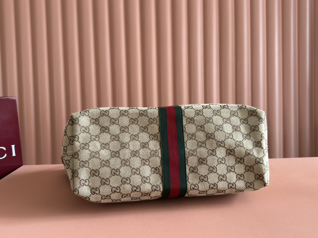 Gucci Giglio Large Tote Bag in Beige and Brown GG Canvas with Pouch 5 i1749810152 8025 5