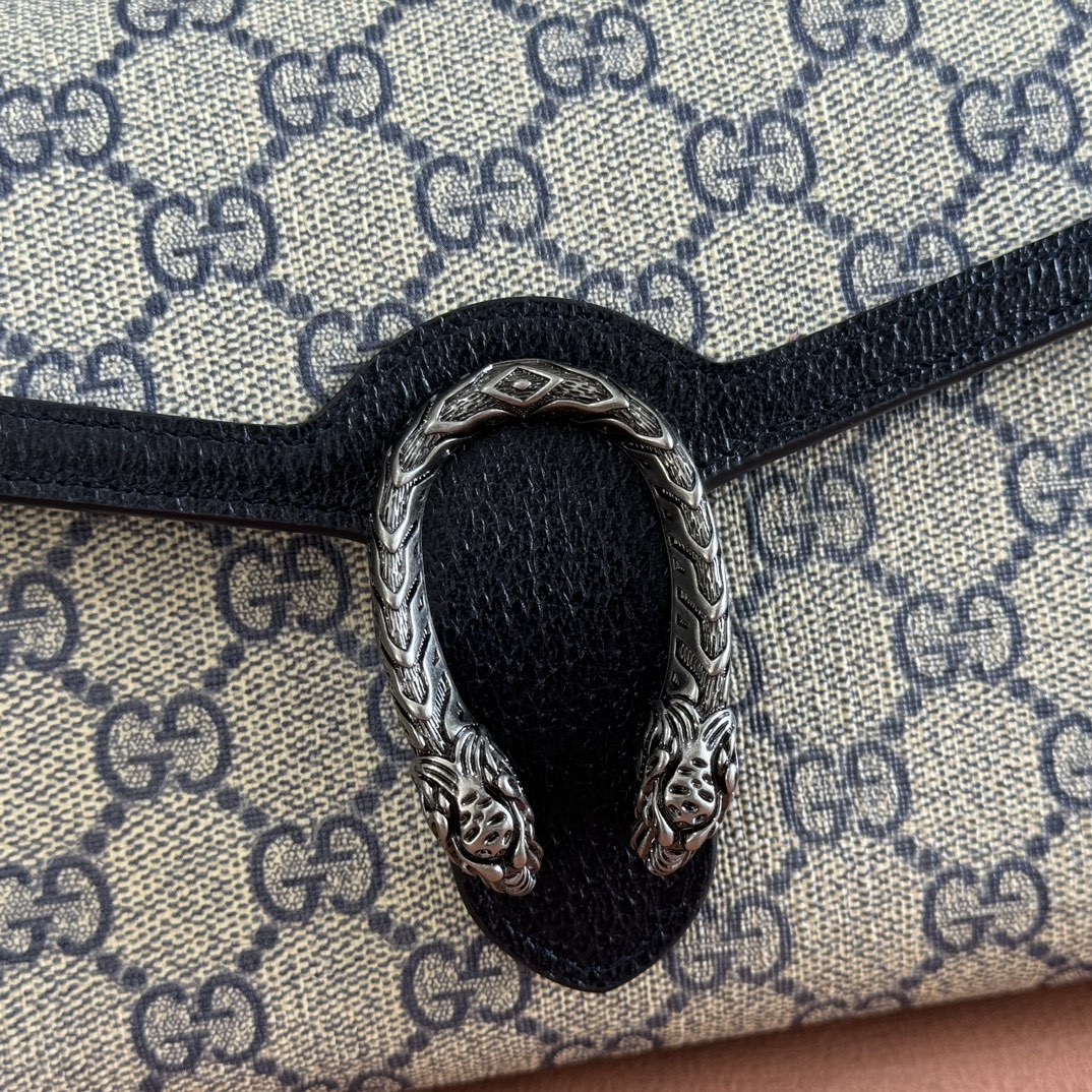 Gucci Dionysus GG Supreme beige black 20 13 5 4cm crossbody everyday