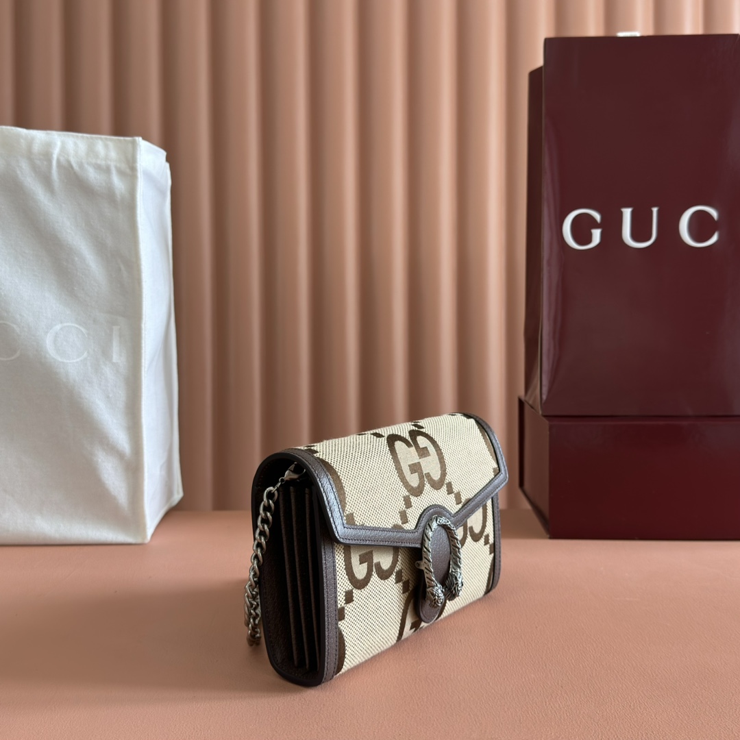 Gucci 401231 GG Supreme beige brown 20 13 5 4cm crossbody everyday