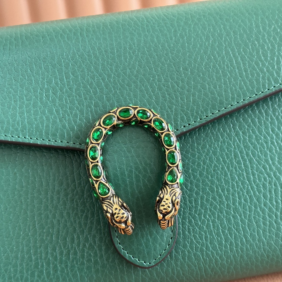 Gucci Dionysus Green leather 20x13 5x4cm shoulder everyday