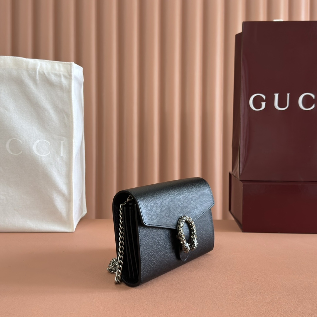 Gucci Dionysus Black 20 13 5 4cm shoulder everyday