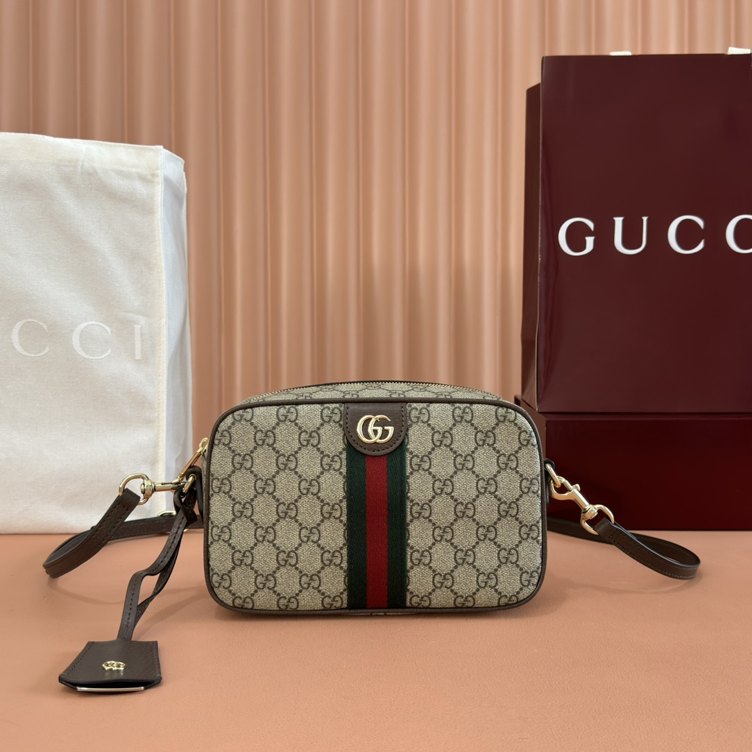 Gucci Ophidia Beige Ebony GG Supreme crossbody everyday