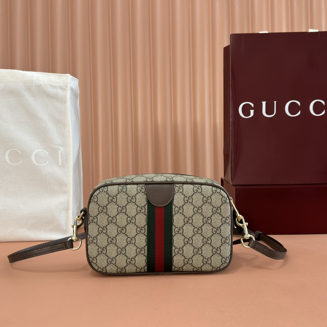 Gucci Ophidia Beige Ebony GG Supreme crossbody everyday