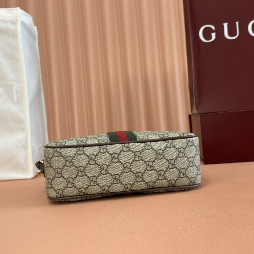 Gucci Ophidia Beige Ebony GG Supreme crossbody everyday