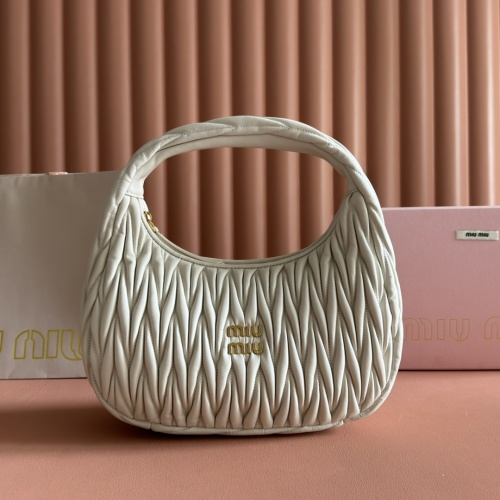 Miu Miu Wander Bag: Lambskin Matelasse, Retro Hardware, 29 x 24 x 10 cm