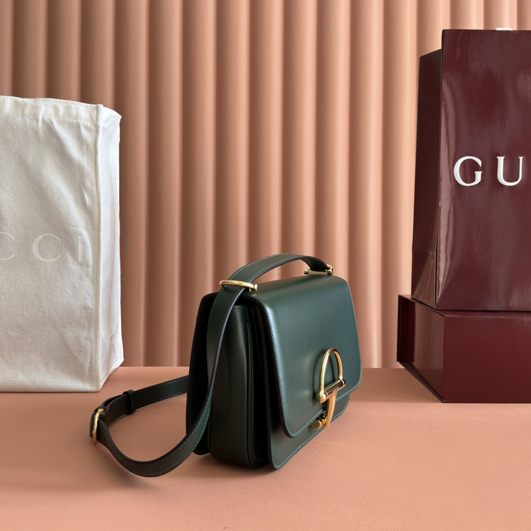 Gucci 1955 Horsebit Dark Green shoulder everyday