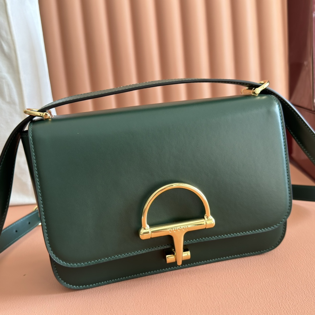 Gucci 1955 Horsebit Dark Green shoulder everyday
