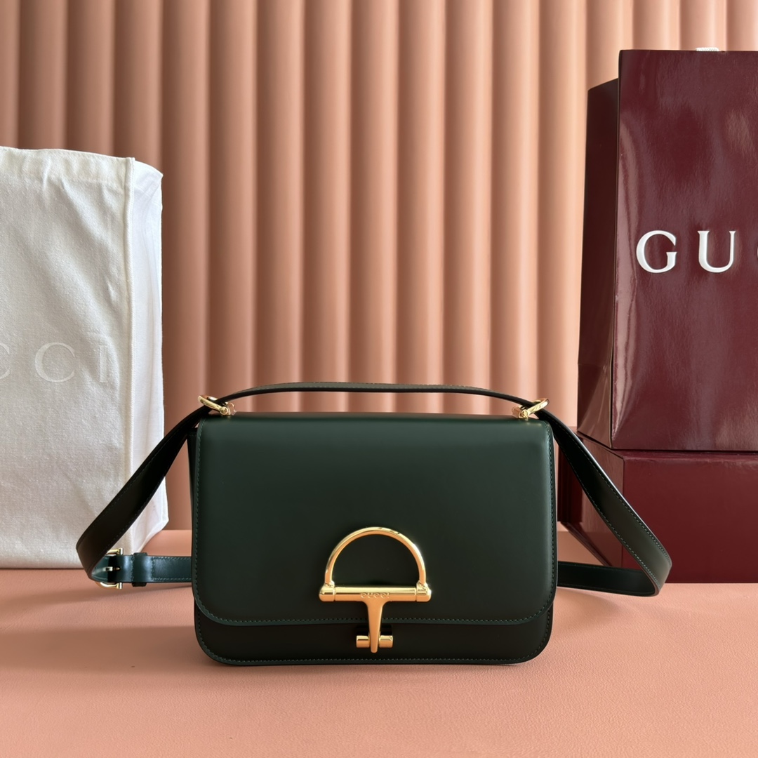 Gucci 1955 Horsebit Dark Green shoulder everyday
