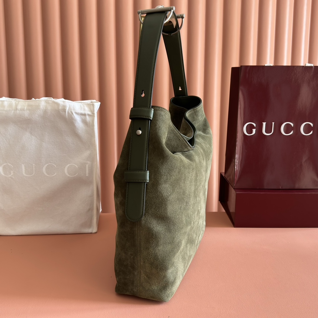 Gucci Beatrix Olive Green Suede shoulder everyday