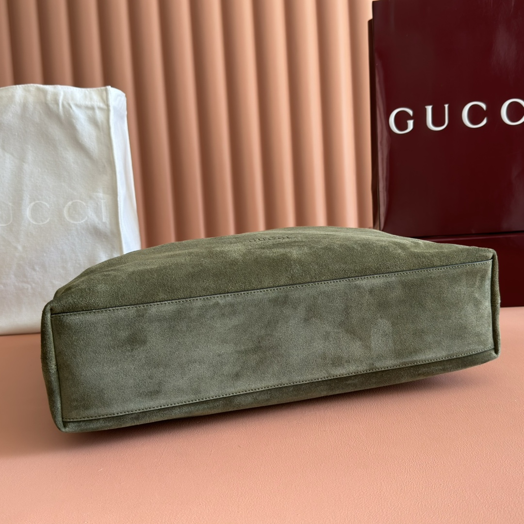 Gucci Beatrix Olive Green Suede shoulder everyday