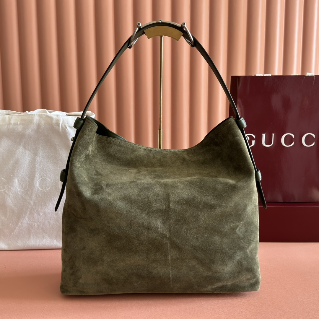 Gucci Beatrix Olive Green Suede shoulder everyday