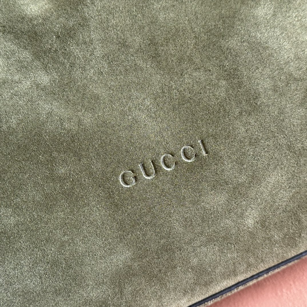 Gucci Beatrix Olive suede shoulder everyday
