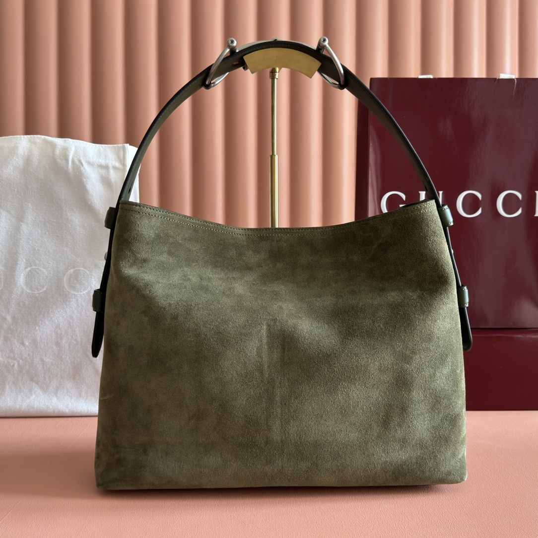 Gucci Beatrix Olive suede shoulder everyday