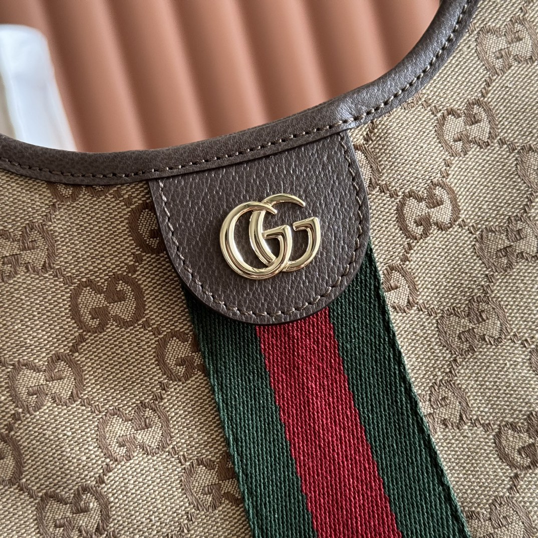 Gucci Giglio Beige GG canvas with Web stripe tote everyday