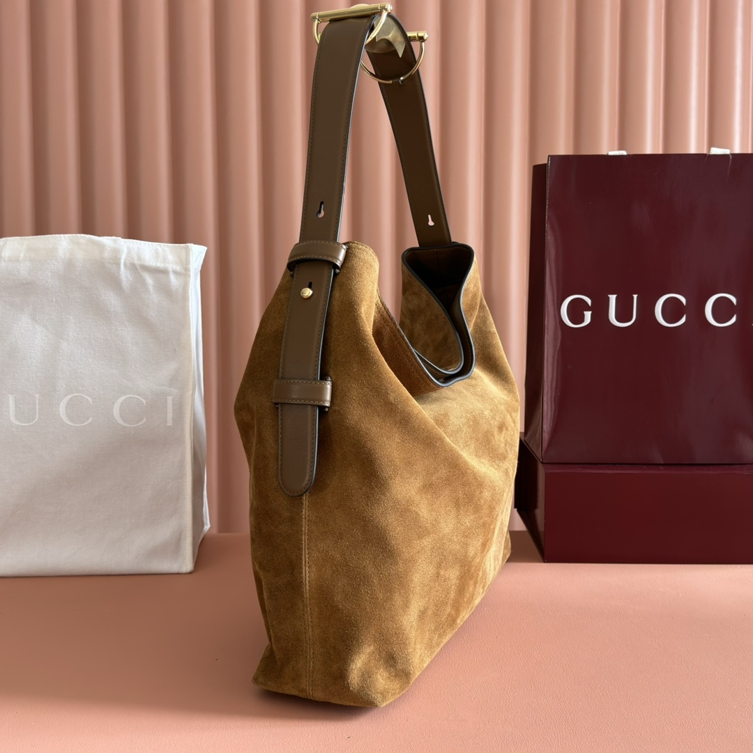 Gucci Beatrix Brown suede shoulder everyday