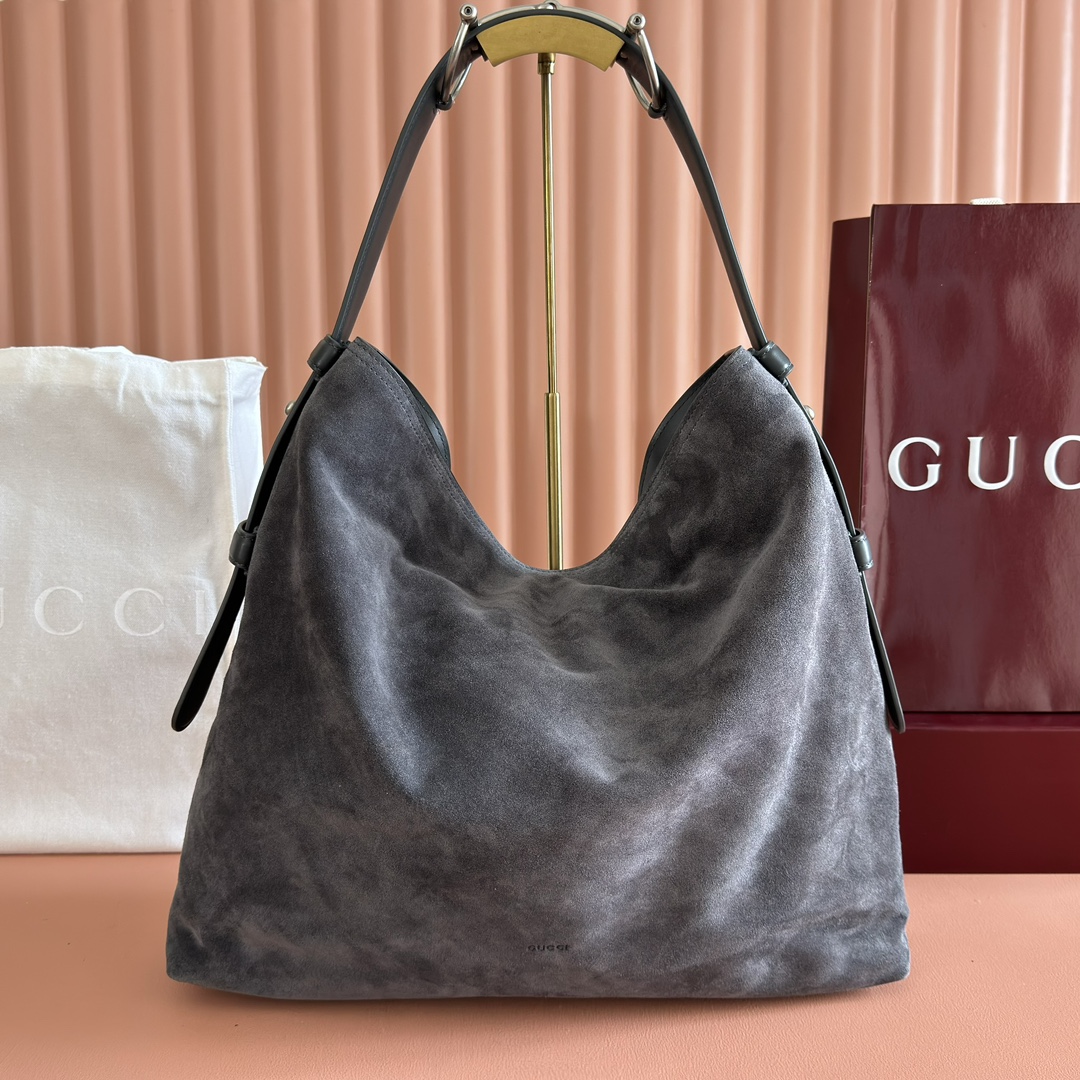 Gucci Beatrix Dark grey suede shoulder everyday