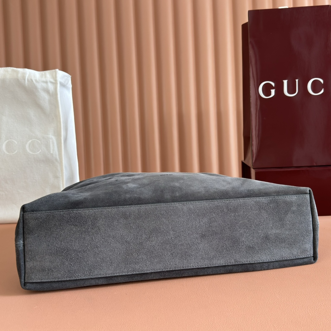 Gucci Beatrix Dark grey suede shoulder everyday