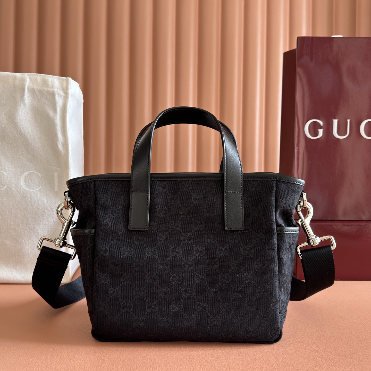 Gucci Black GG canvas tote everyday