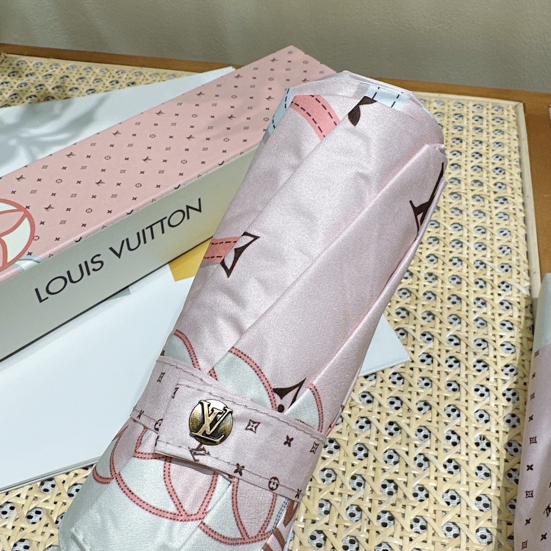 LouisVuitton路易威登专柜夏季新款全自动折叠晴雨伞火爆时尚单品采用纳米技术加工而成具有强力拒水