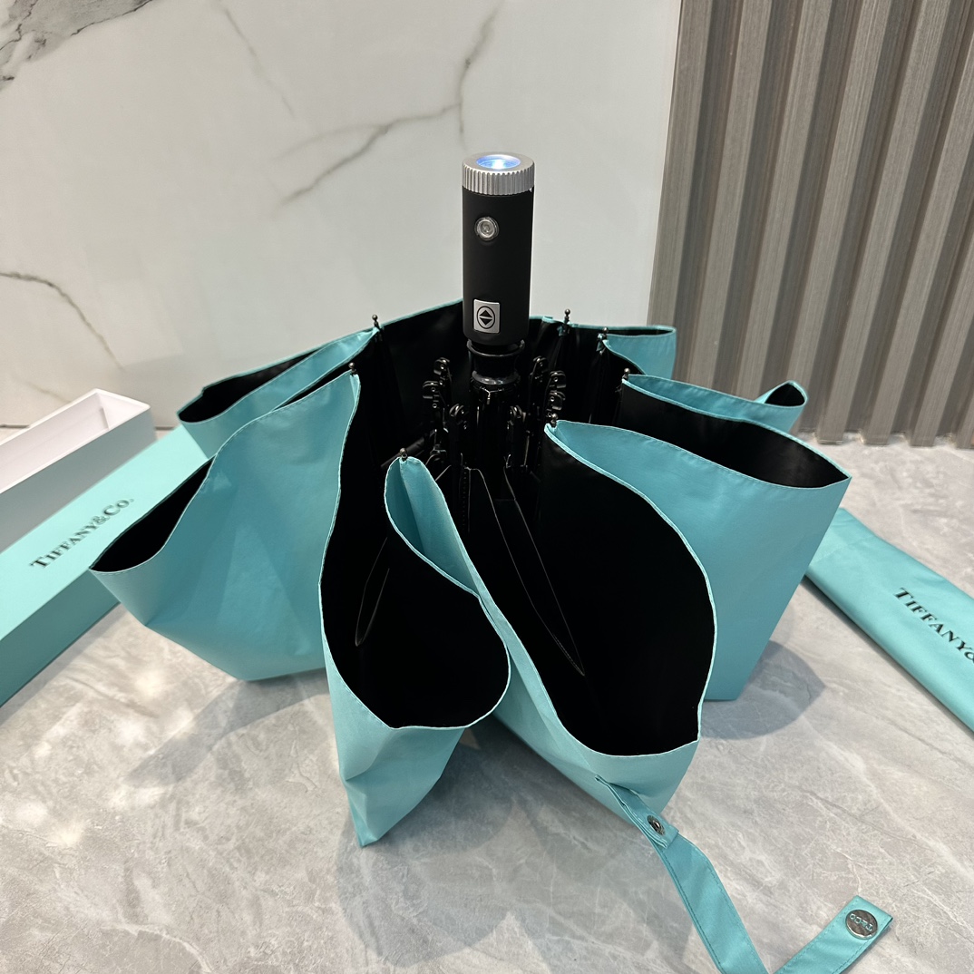 Tiffany蒂芙尼Tiffany蒂芙尼迷彩熊2024夏季新款全自动折叠晴雨伞黑色涂层防晒有效阻隔紫外线