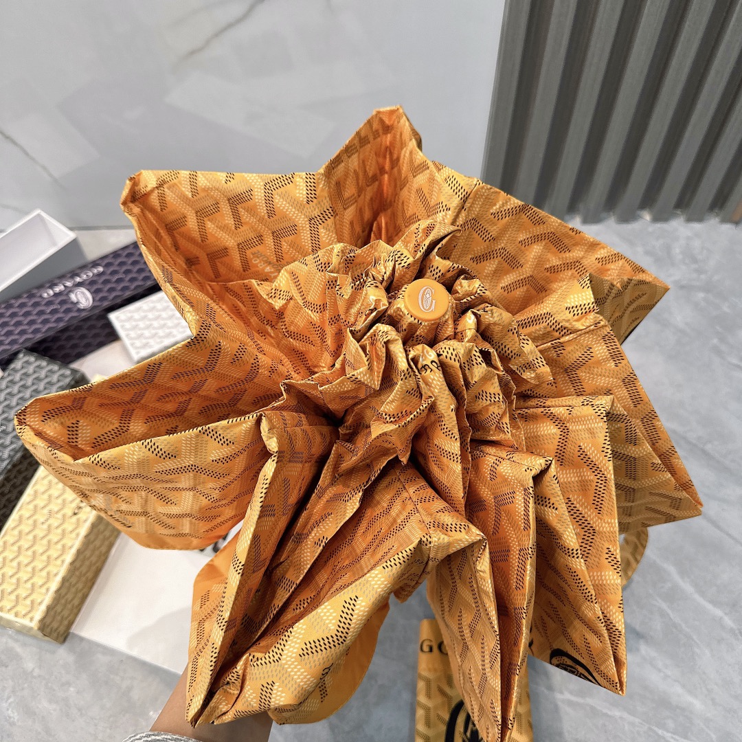 Goyard戈雅2024新款五折折叠晴雨伞时尚原单代工品质细节精致看得见的品质打破一成不变色泽纯正艳丽！
