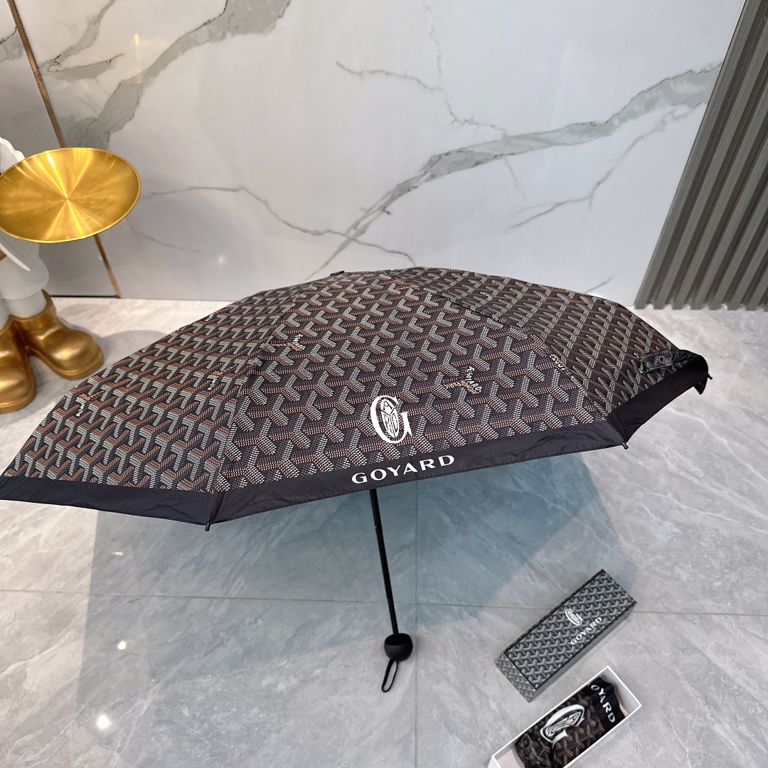 Goyard戈雅2024新款五折折叠晴雨伞时尚原单代工品质细节精致看得见的品质打破一成不变色泽纯正艳丽！