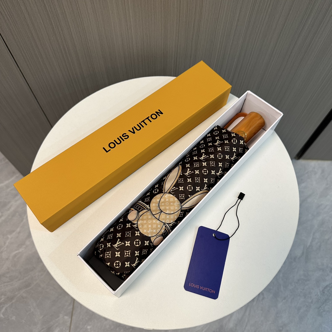 Louis Vuitton Parasol Czarny Fioletowy Kolekcja letnia