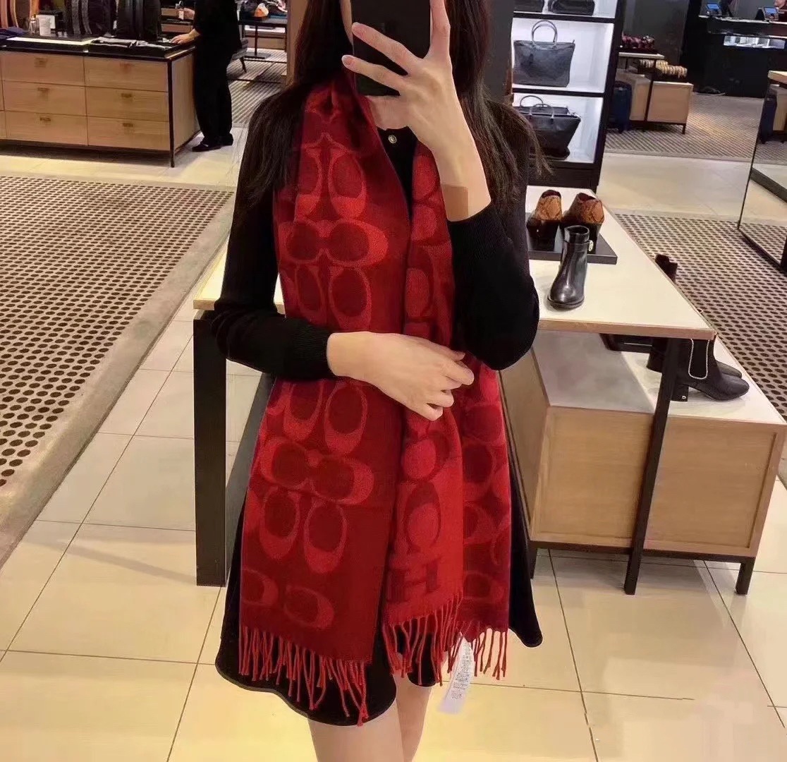Stylish Coac Classic C Logo Double Cape: 97% Wool, Super Soft and Comfy Hands - 图片 1