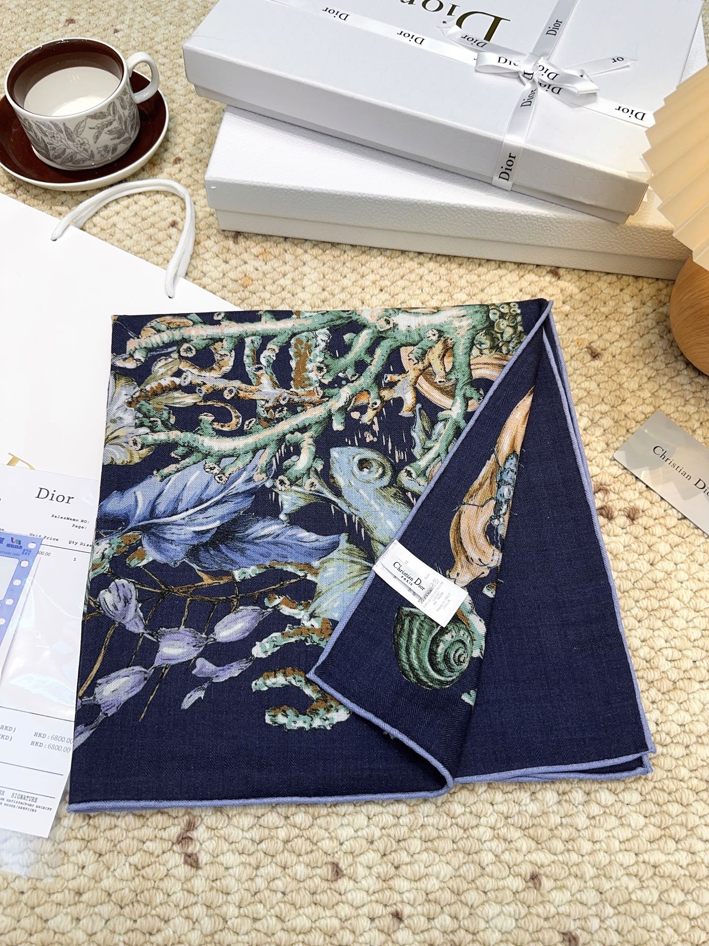  上新💞D家丝巾｛140cm真丝羊绒｝桑蚕丝+羊绒
现由彼得罗•鲁福 (Pietro RUffo） 设计