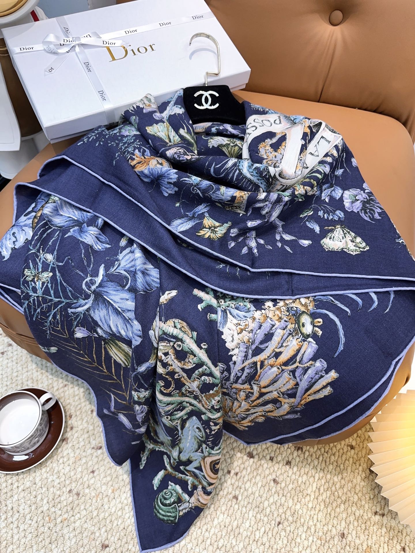  上新💞D家丝巾｛140cm真丝羊绒｝桑蚕丝+羊绒
现由彼得罗•鲁福 (Pietro RUffo） 设计