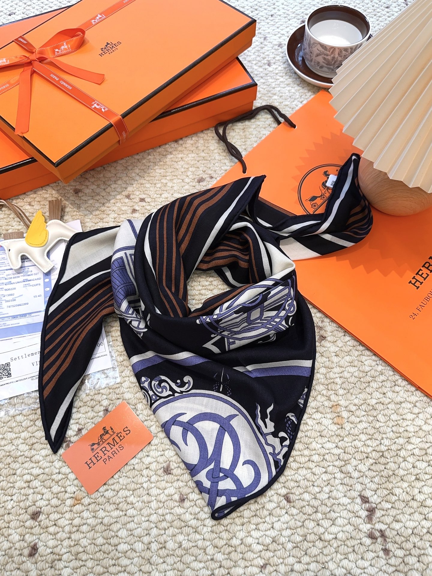 又一重磅来袭【藏书票 三角巾】精致手工卷边 又重塑经典！1923年Emile-Maurice Herme