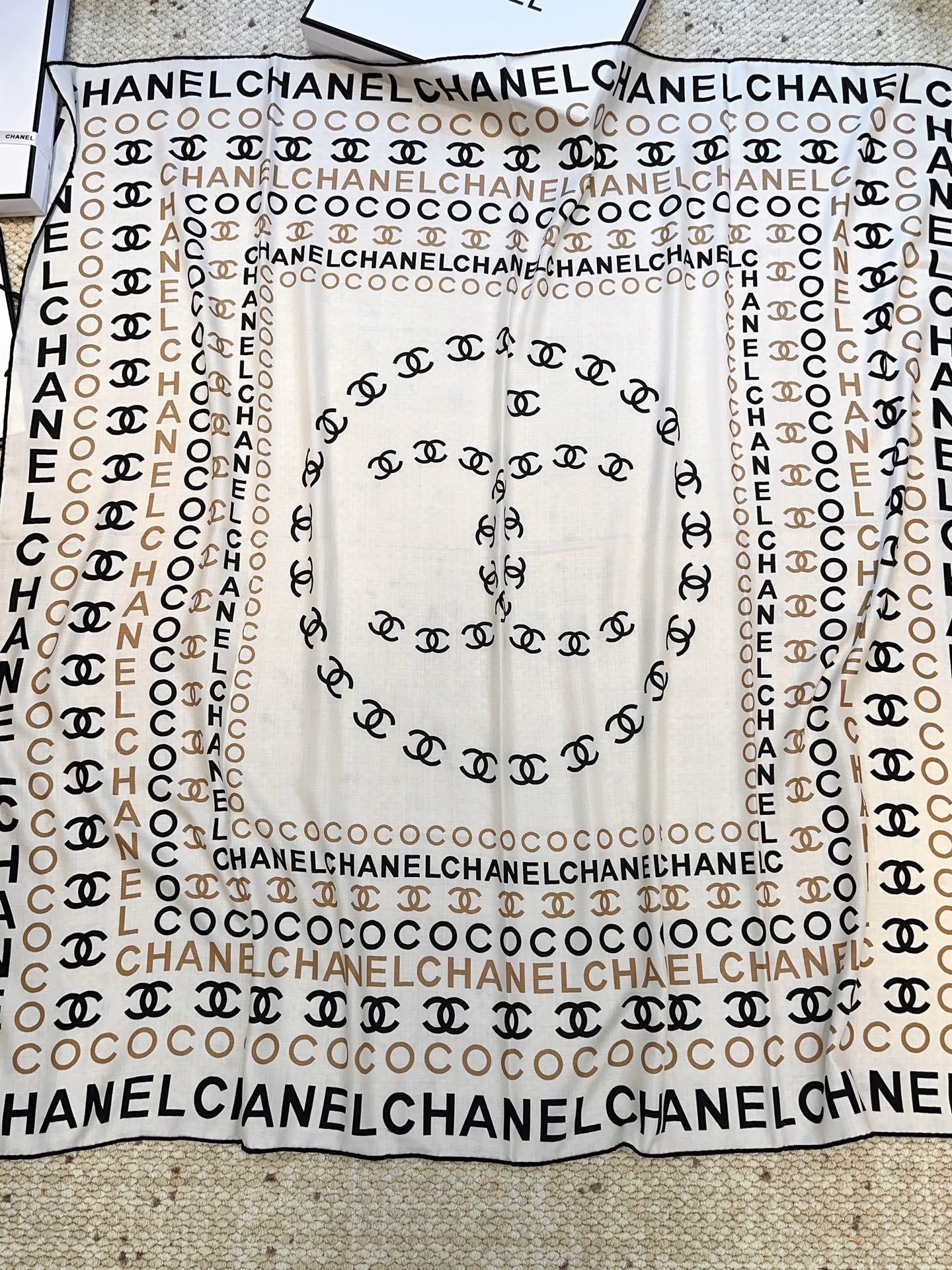 香奈儿上新❤️【Chanel】 经典茶花优雅Coco风,Chanel最新丝绒大方巾~气质到骨子里,香奶奶