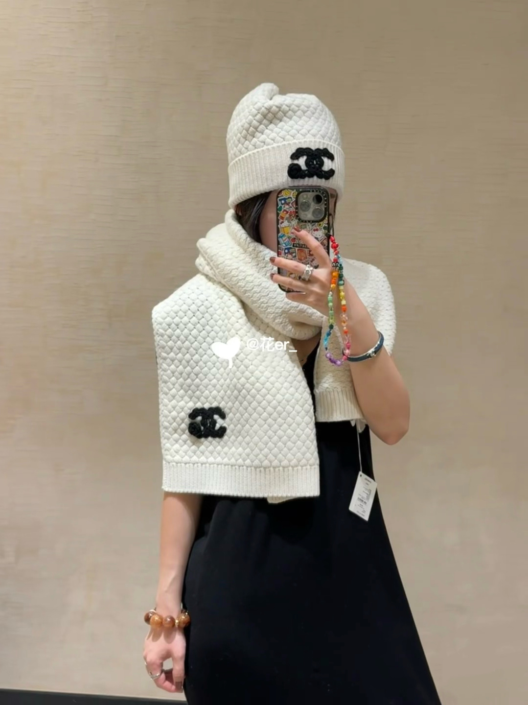 Chanel CHANEL（香奈儿） | 双C山茶花菠萝针织冷帽 推荐