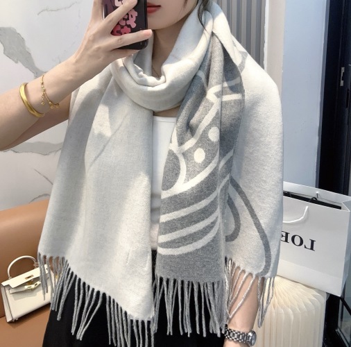 Vivienne Westwood Wool Scarf with Signature Orb Logo - 200cm x 50cm 1 Vivienne Westwood Wool Scarf with Signature Orb Logo - 200cm x 50cm