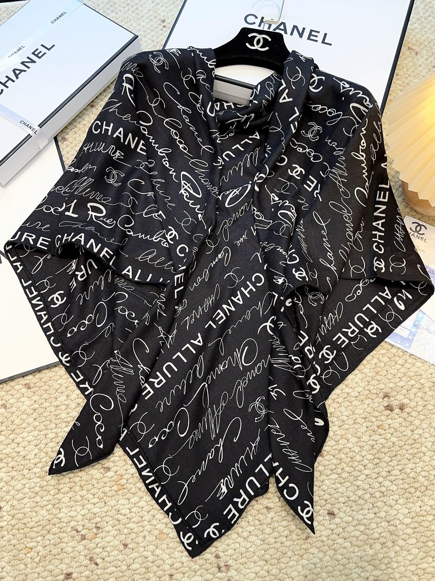 香奈儿上新❤️【Chanel】 经典茶花优雅Coco风,Chanel最新丝绒大方巾~气质到骨子里,香奶奶