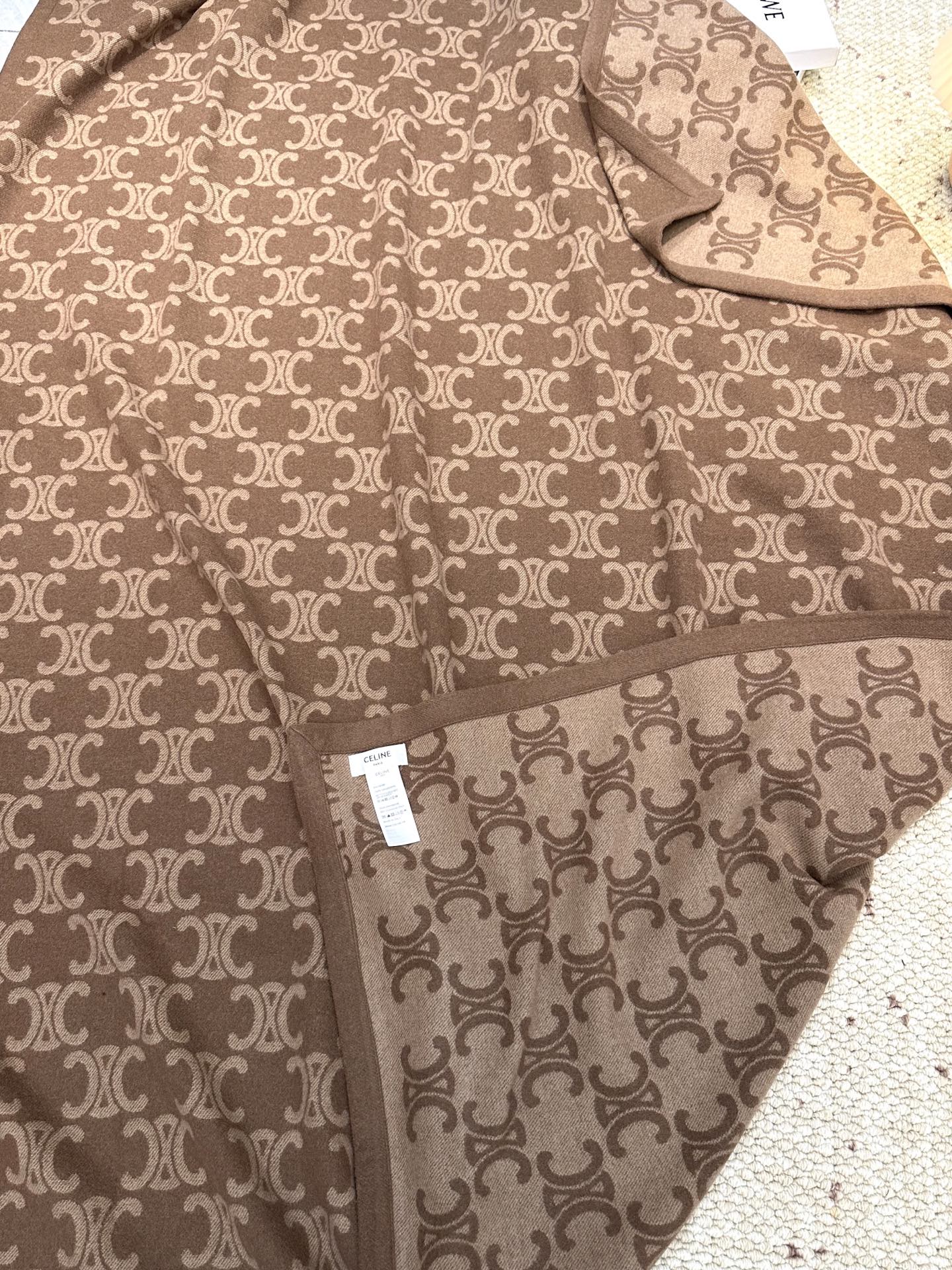 赛琳双面提花家居毛毯 经典赛琳logo矩阵图案，三段卷边 手感柔软 亲肤感极佳 原版原标 小众好货 车载