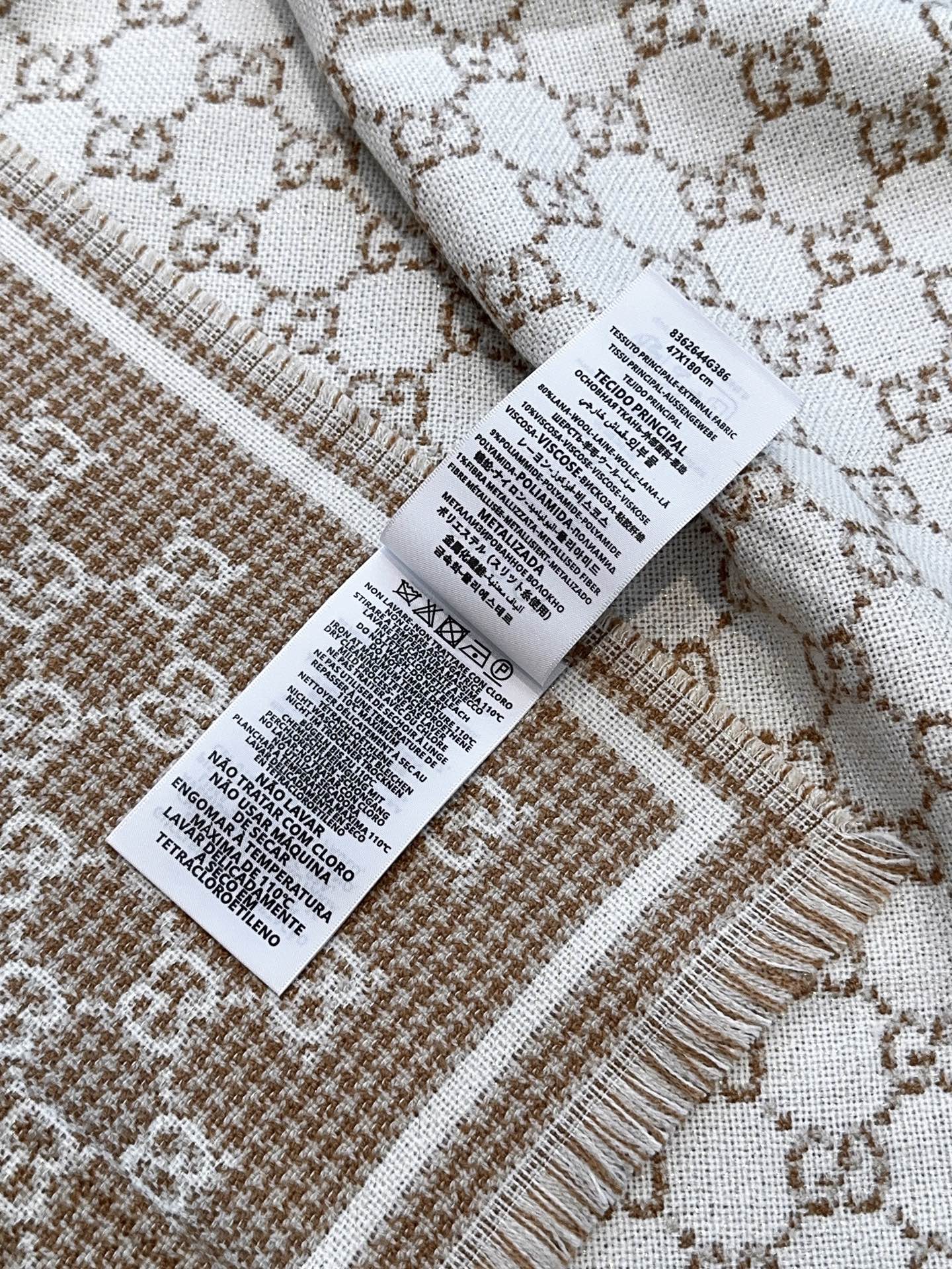 G家。【小G双面-▪️Gu秋冬新款，专柜主打的GG时髦复古双面羊毛围巾！！】Gu主打系列，太喜欢这样的调