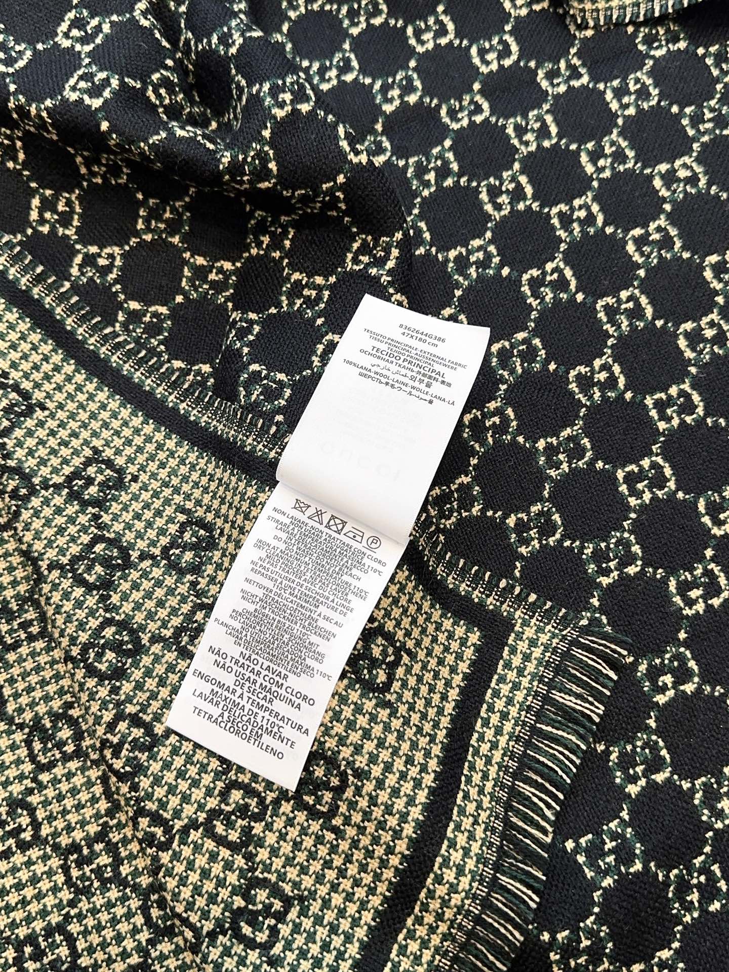 G家。【小G双面-▪️Gu秋冬新款，专柜主打的GG时髦复古双面羊毛围巾！！】Gu主打系列，太喜欢这样的调