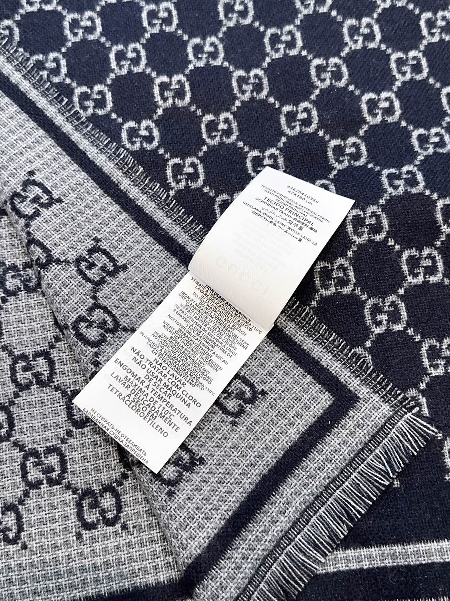 G家。【小G双面-▪️Gu秋冬新款，专柜主打的GG时髦复古双面羊毛围巾！！】Gu主打系列，太喜欢这样的调