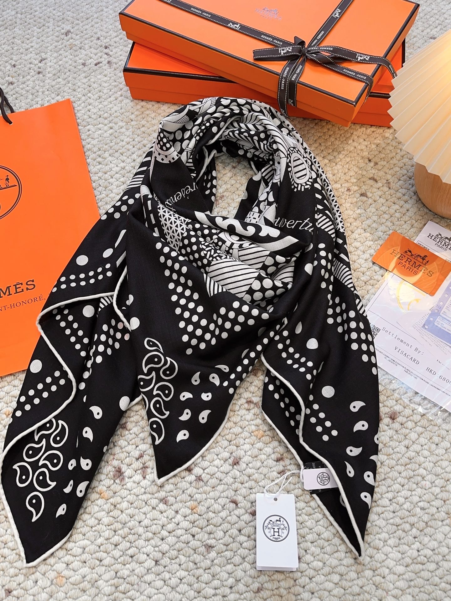 羊绒新款🆕👏👏买了都说好看‼️推荐💕爱马仕双面同色羊绒方巾 顶级工艺超值‼️爱马仕专柜爆款🎁💟立体呈现图